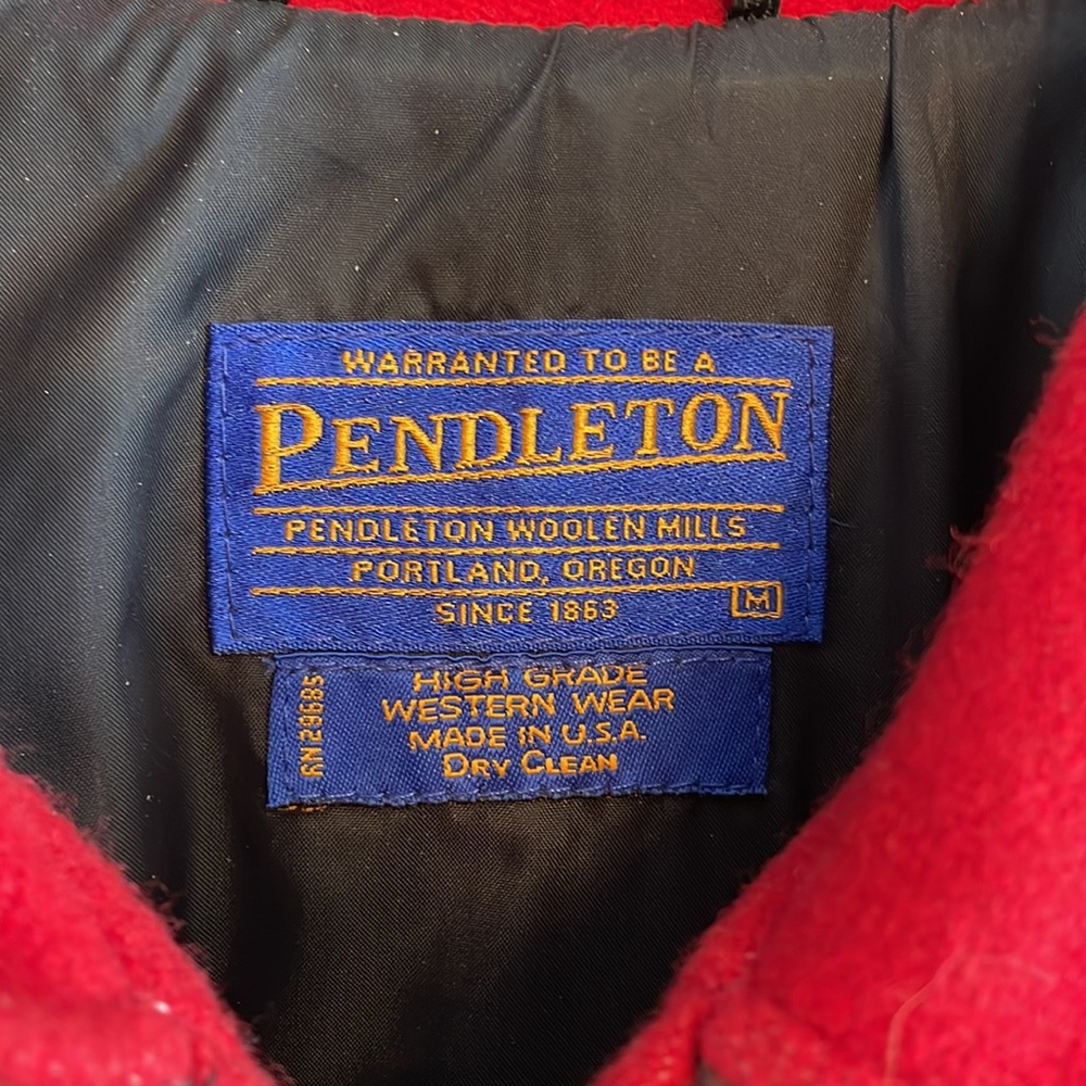 Pendleton Red Aztec Print Jacket - image 3